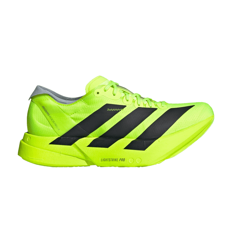 adidas Wmns Adizero Adios Pro 4 'Lucid Lemon Black' — Lucid Lemon/Core Black/Halo Silver