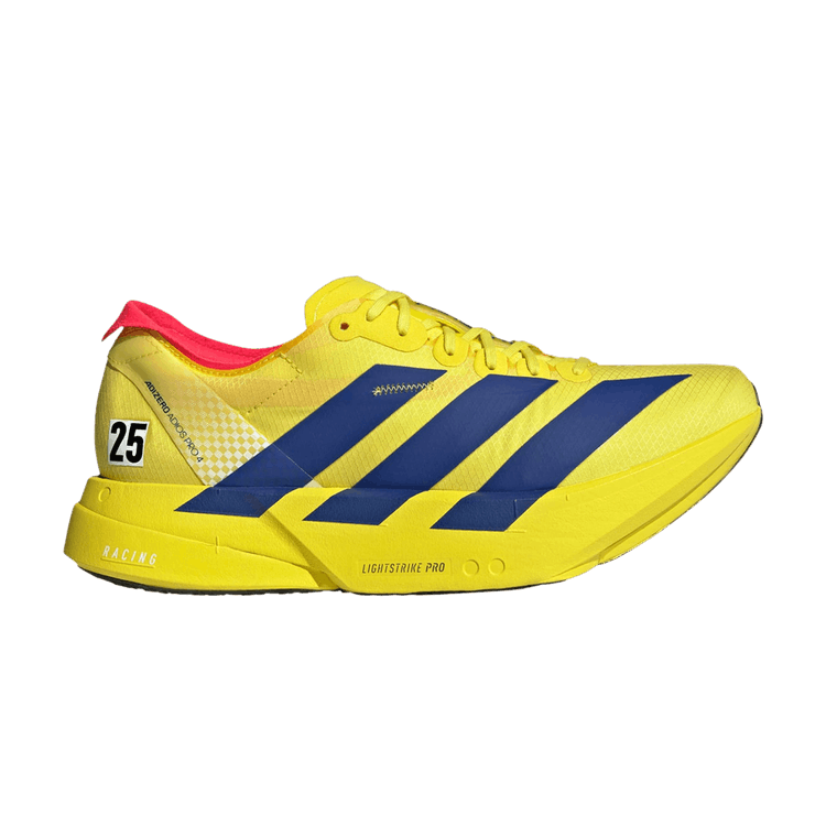 adidas Adizero Adios Pro 4 'Tokyo Race Pack' — Pure Sulfur/Lucid Blue/Lucid Red
