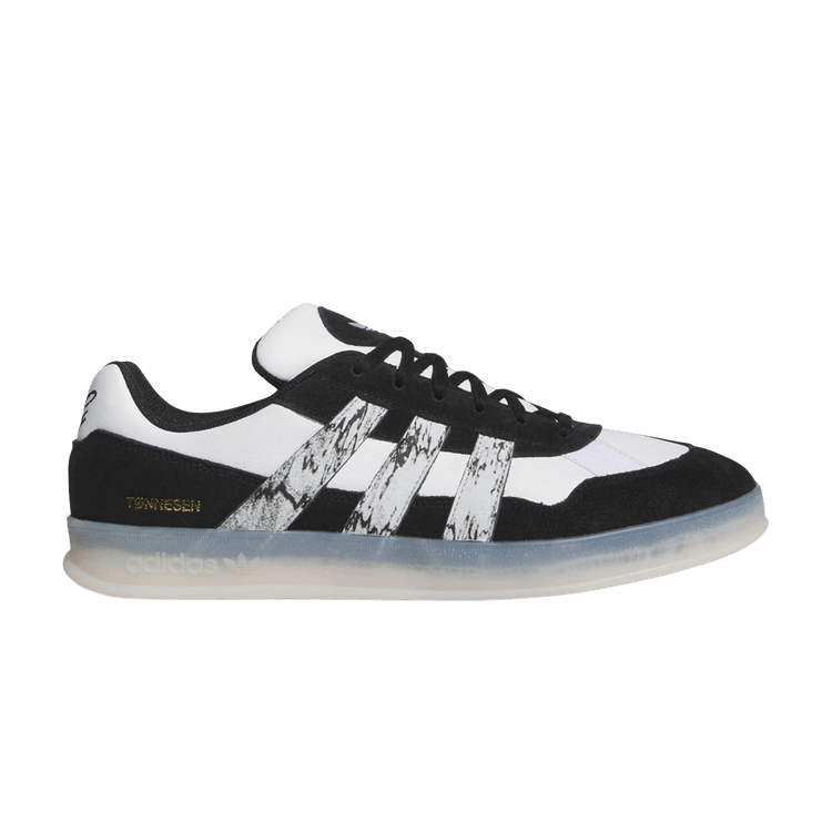 Gustav Tønnesen x adidas Aloha Super 'Marbled Stripes' — Core Black/Cloud White/Chalk White