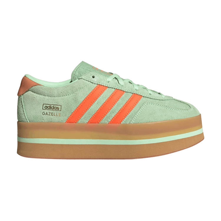 adidas Wmns Gazelle Stack 'Semi Green Spark Solar Orange' — Semi Green Spark/Solar Orange/Gum
