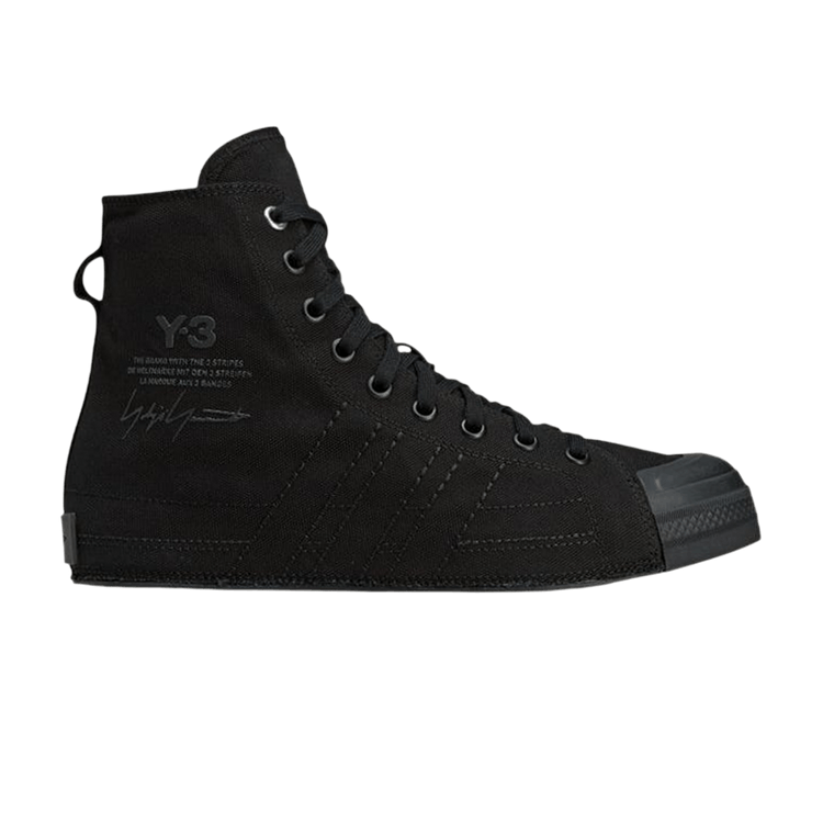 Adidas Y-3 Nizza High 'Triple Black' — Black/Black/Black