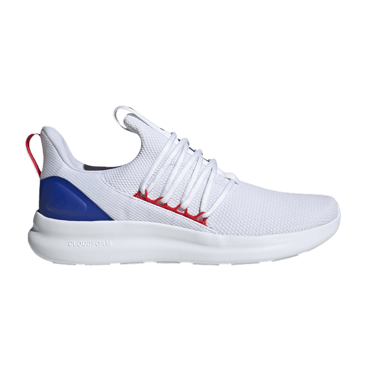 adidas Lite Racer Adapt 7.0 'White Scarlet Lucid Blue' — Cloud White/Better Scarlet/Lucid Blue