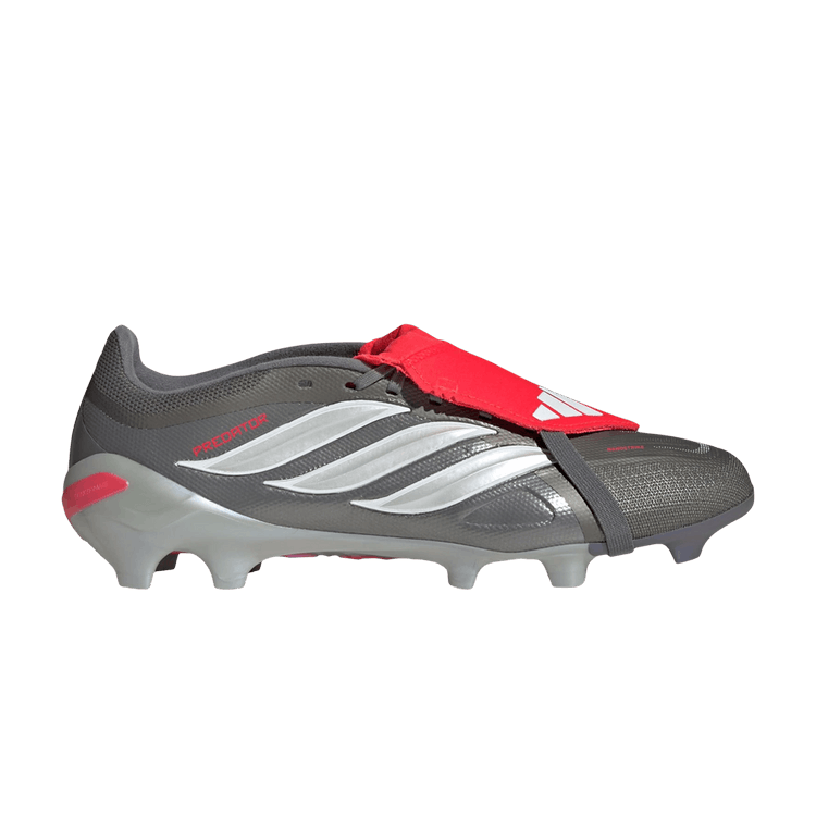adidas Predator League Fold over Tongue FG 'Iron Metallic Zero Metalic Lucid Red' — Iron Metallic/Zero Metalic/Lucid Red