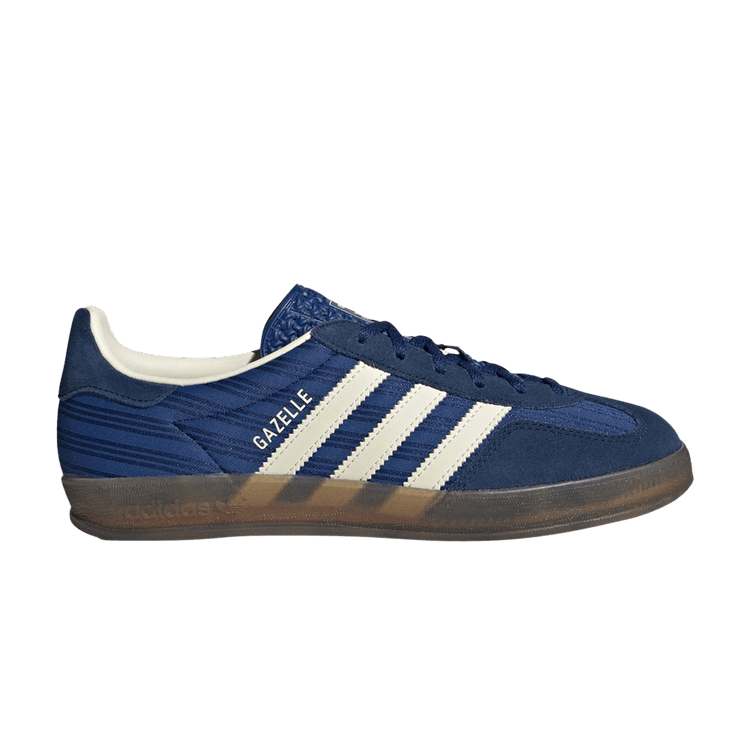 adidas Wmns Gazelle Indoor 'Blue Pinstripe Satin' — Victory Blue/Night Indigo/Cream White