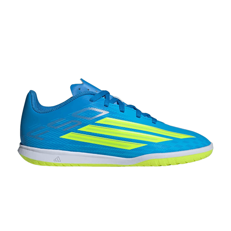 adidas F50 Club Indoor PS 'Lucid Ray Blue Team Solar Yellow 2 Lucid Aquamarine' — Lucid Ray Blue / Team Solar Yellow 2 / Lucid Aquamarine