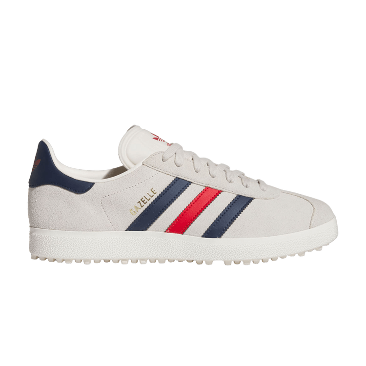 adidas Gazelle Spikeless Golf 'Alumina Night Indigo Scarlet' — Alumina/Night Indigo/Better Scarlet