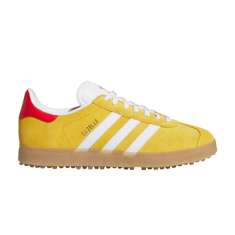 adidas Gazelle Spikeless Golf 'Bold Gold' — Bold Gold/Cloud White/Better Scarlet