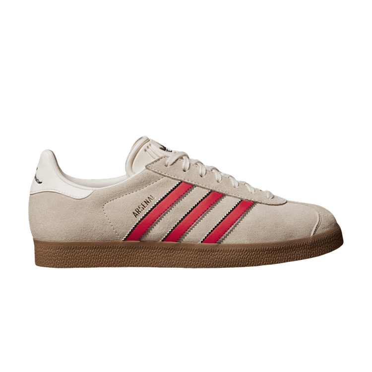 Arsenal x adidas Gazelle 'Terrace Icons Pack' — Off White/Better Scarlet/Night Sky