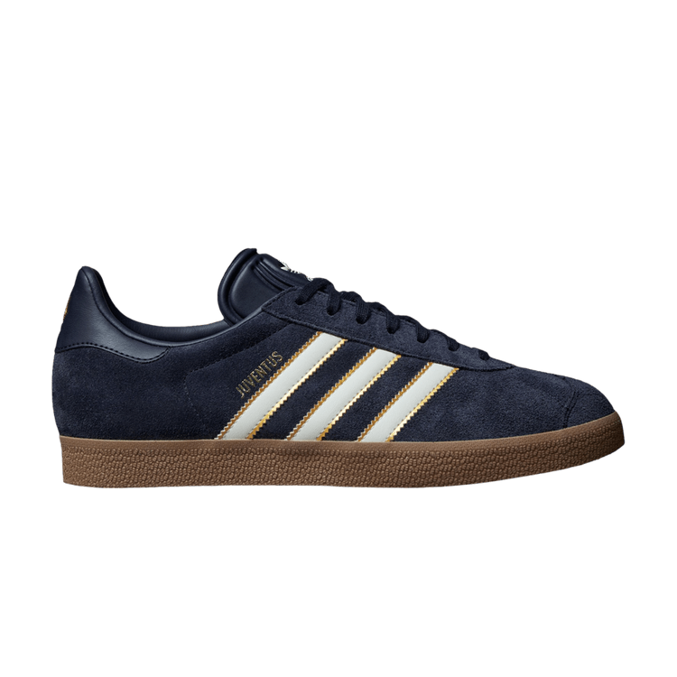 Juventus FC x adidas Gazelle 'Terrace Icons Pack' — Legend Ink/Off White/Dark Football Gold