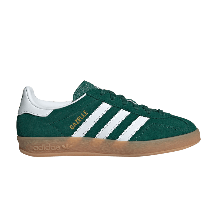 adidas Gazelle Indoor J 'Collegiate Green Gum' — Collegiate Green/Cloud White/Gum