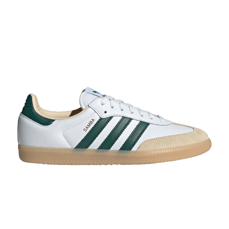adidas Samba OG 'White Collegiate Green Gum' — Cloud White/Collegiate Green/Gum