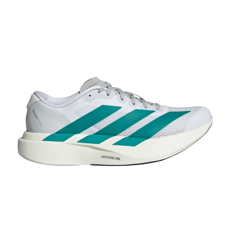 adidas Wmns Adizero Evo SL 'White Pure Teal' — Cloud White/Pure Teal/Grey Two