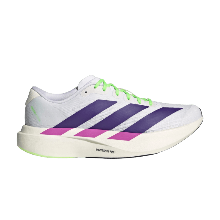 adidas Wmns Adizero Evo SL 'Cloud White Collegiate Purple' — Cloud White / Collegiate Purple / Purple Burst