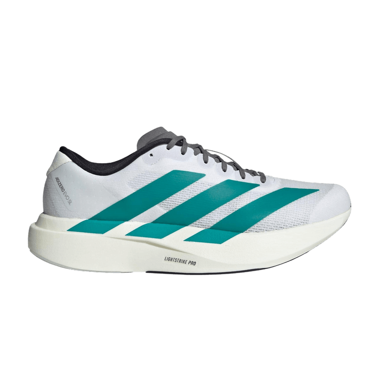 adidas Adizero Evo SL 'White Pure Teal' — Cloud White/Pure Teal/Grey Four