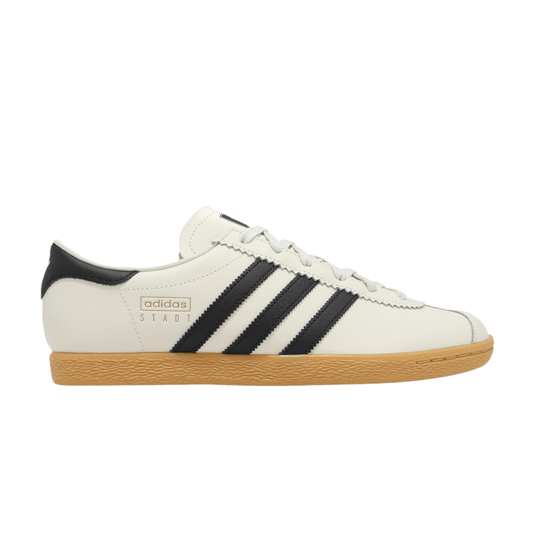 Adidas Stadt 'Chalk White Black Gum' — Chalk White/Core Black/Gum