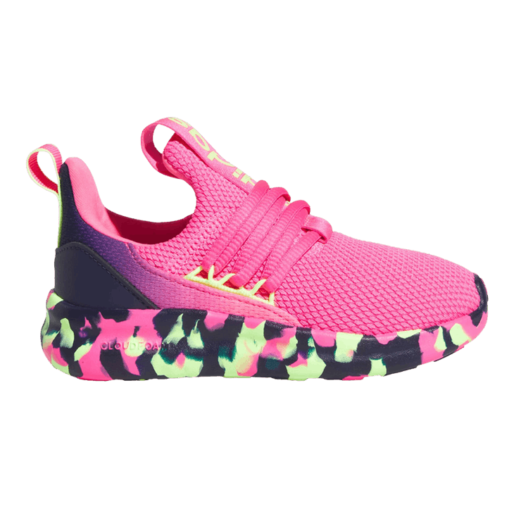 adidas Lite Racer Adapt 7.0 K 'Lucid Pink Hi-Res Yellow' — Lucid Pink/Hi-Res Yellow/Dark Blue