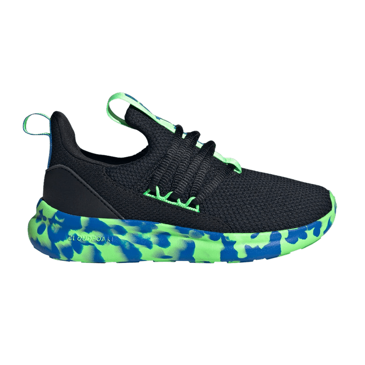 adidas Lite Racer Adapt 7.0 K 'Black Royal Lime' — Core Black/Lime Burst/Bright Royal
