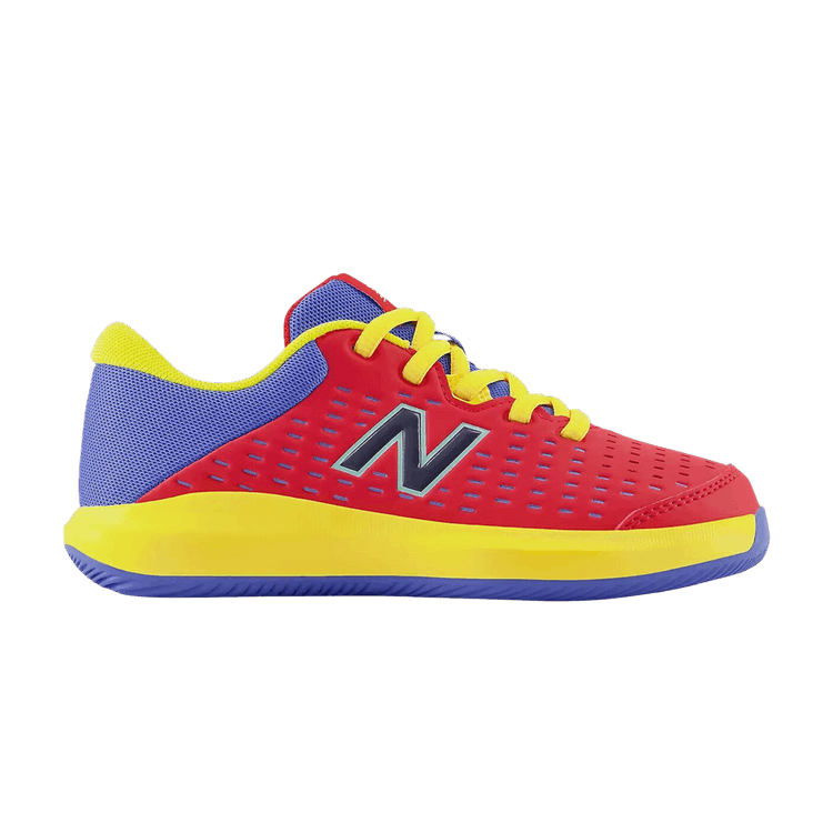 New Balance 696v4 Big Kid Wide 'True Red Egg Yolk' — True Red/Egg Yolk/Bright Lapis