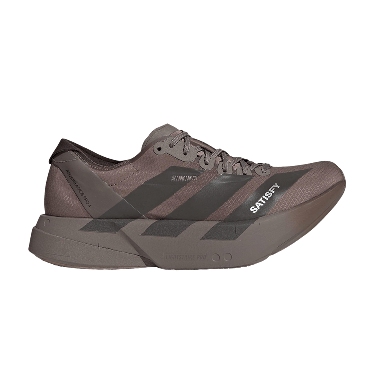SATISFY x adidas Adizero Adios Pro 4 'Earth Brown' — Brown/Aurora Coffee Metallic/Aurora Coffee