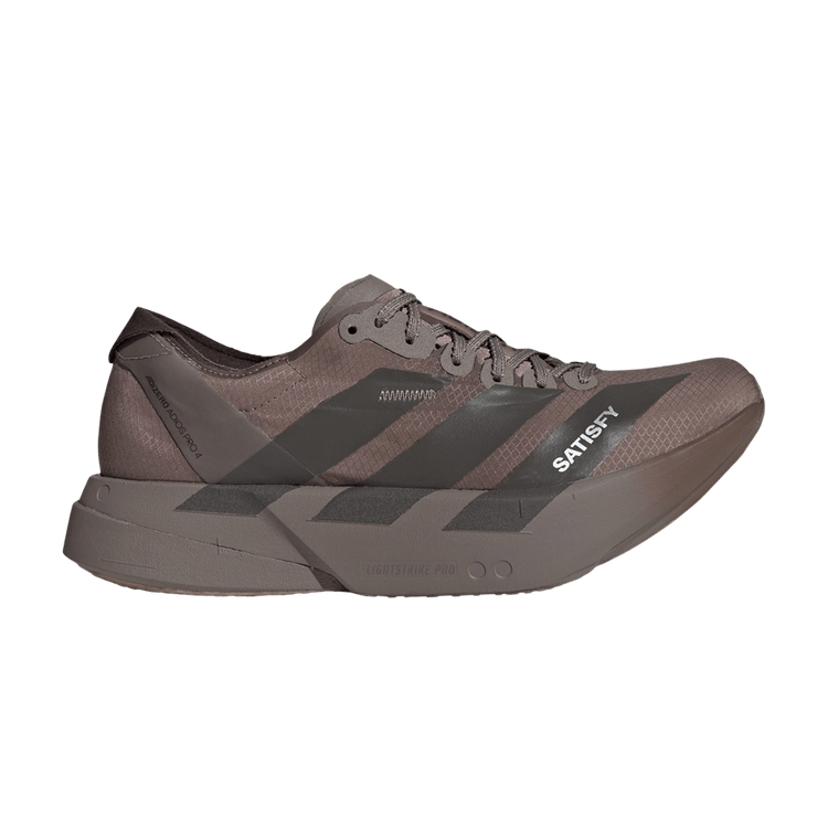 SATISFY x adidas Wmns Adizero Adios Pro 4 'Earth Brown' — Brown/Aurora Coffee Met./Aurora Coffee