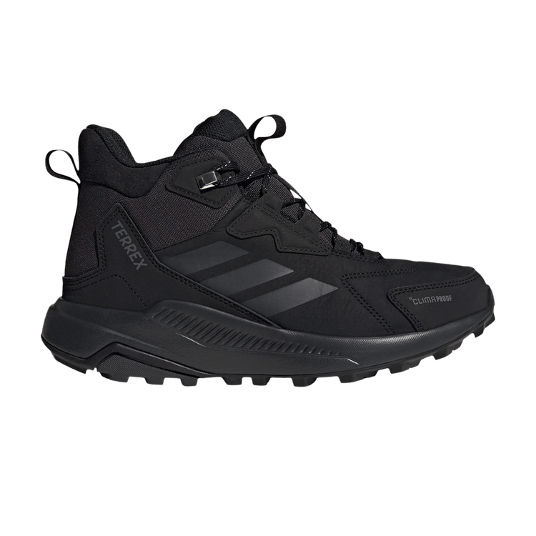 adidas Wmns Terrex Anylander Leather Mid Climaproof 'Core Black Carbon' — Core Black/Carbon/Grey Four