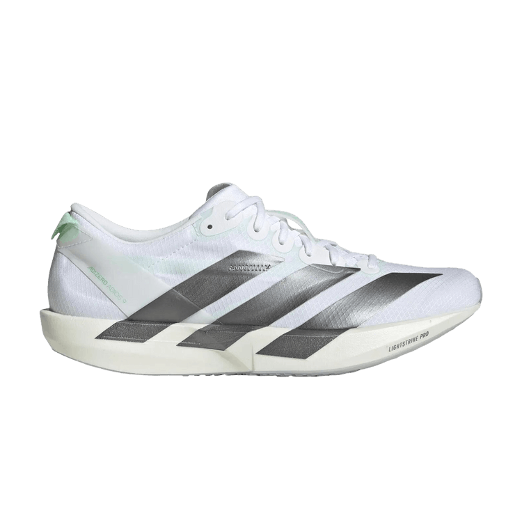 adidas Wmns Adizero Adios 9 'Cloud White Iron Metallic' — Cloud White / Iron Metallic / Pulse Mint