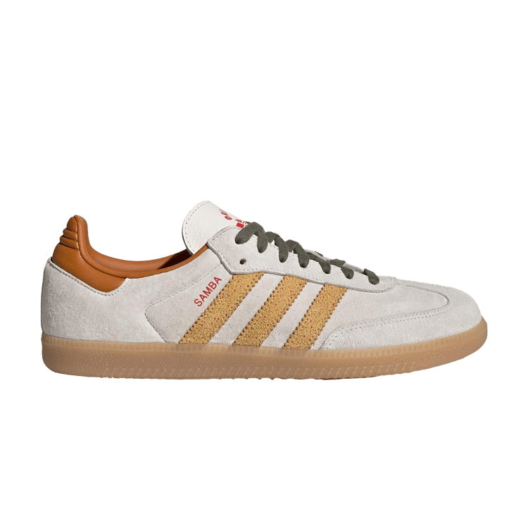 adidas Samba OG 'Taiwanese Fried Chicken Cutlet' — Oat/Cream White/Red