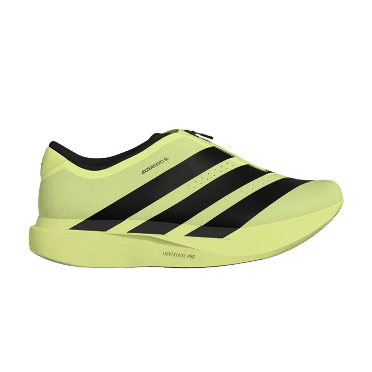 adidas Adizero Evo SL Zip 'Volt' — Frozen Lemon/Core Black/Iron Metallic