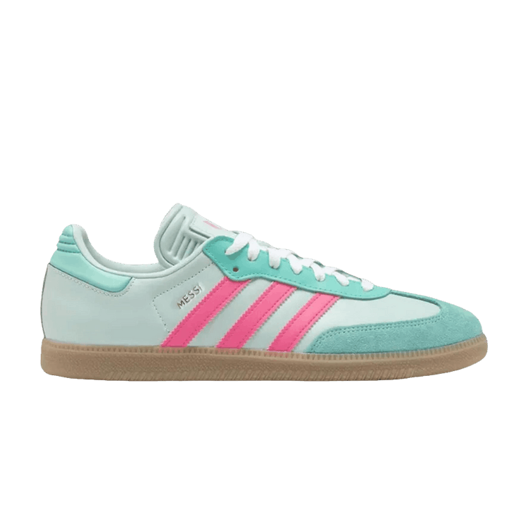 Lionel Messi x adidas Samba J 'Halo Mint Lucid Pink' — Halo Mint/Lucid Pink/Gum 4