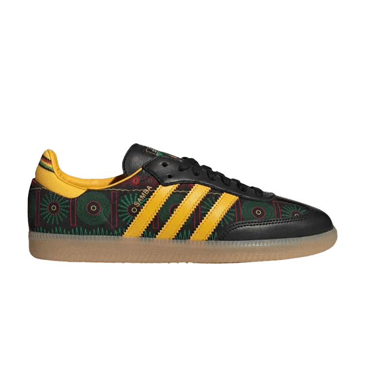 Bob Marley x adidas Samba 'Black Yellow Gum' — Black/Yellow/Gum
