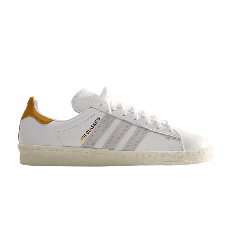 Kith x adidas Campus 80s 'Classics Program - Mango' — Footwear White/Off White
