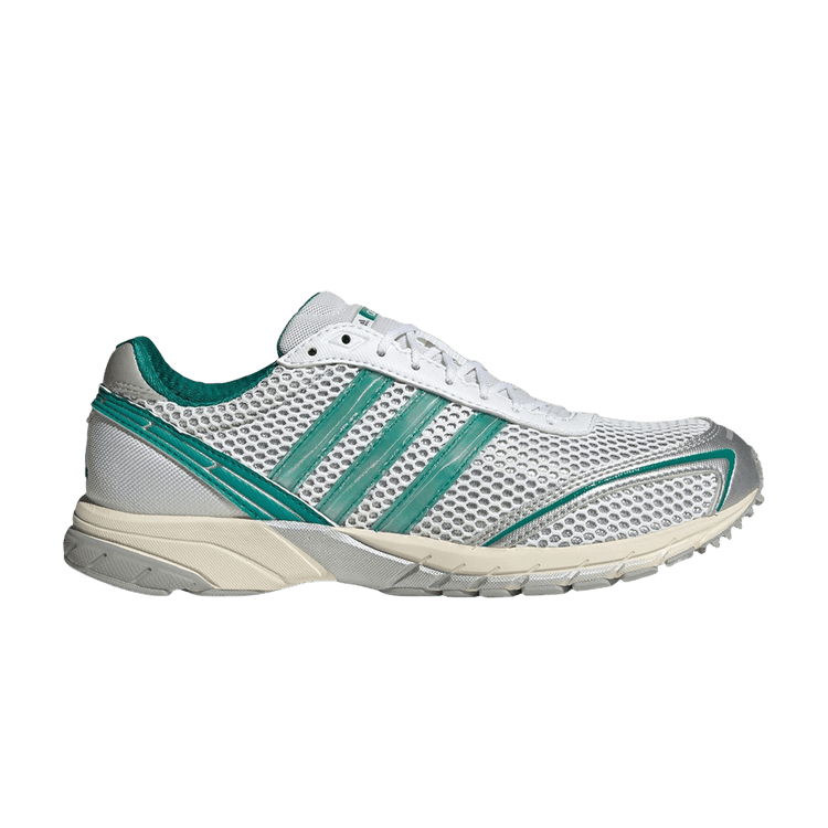 adidas Wmns Adizero Adios OG 'Silver Metallic Core Black Power Green' — Silver Metallic / Core Black / Power Green