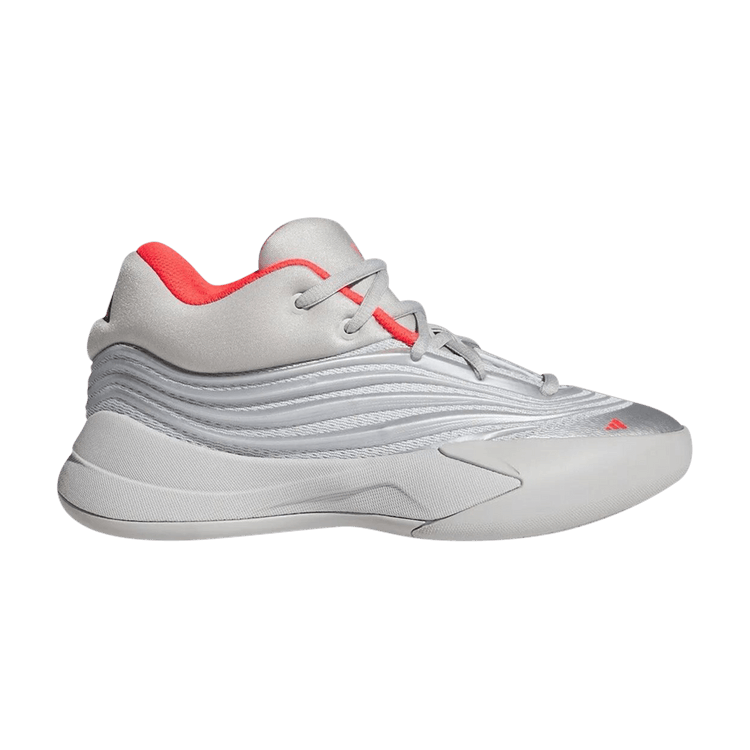adidas Dame X 'Silver Metallic Lucid Red' — Silver Metallic/Grey Two/Lucid Red