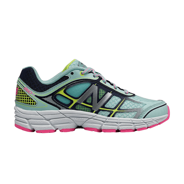 New Balance 860v5 Wide Kids 'Blue Pink' — Blue/Pink