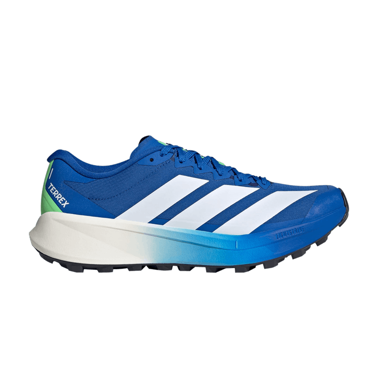 adidas Terrex Agravic 4 Trail 'Blue Cloud White Lime Burst' — Blue/Cloud White/Lime Burst