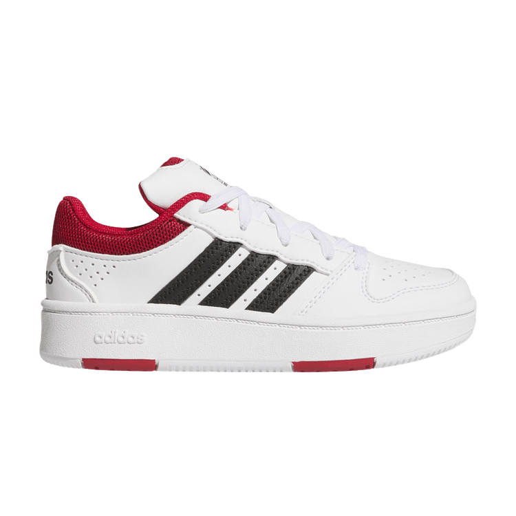 adidas Hoops Classic Little Kid 'Cloud White Team Victory Red' — Cloud White / Team Victory Red / Core Black