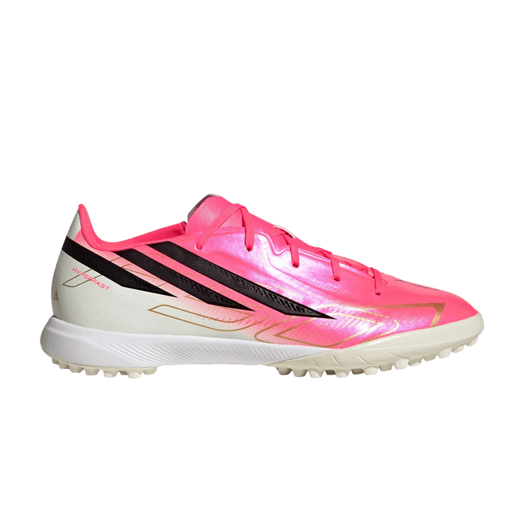 adidas F50 Hyperfast League TF Little Kid 'Solar Turbo' — Solar Turbo / Core Black / Gold Metallic