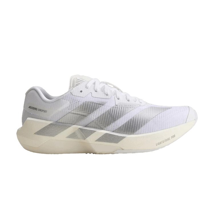 adidas Wmns Adizero Dropset Pro 'Cloud White Silver Metallic' — Cloud White/Silver Metallic/Cloud White
