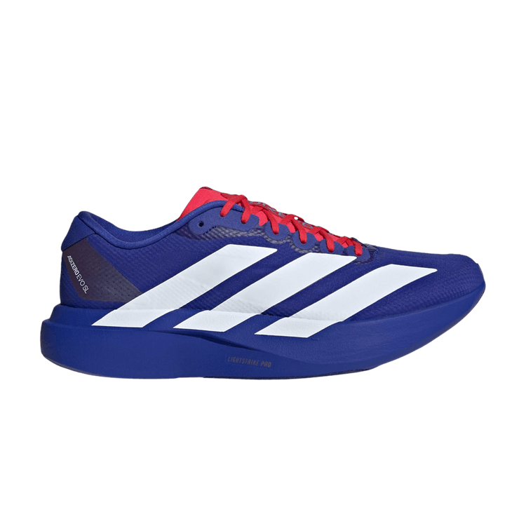 adidas Adizero EVO SL 'Lucid Blue Pure Ruby' — Lucid Blue / Pure Ruby / Cloud White