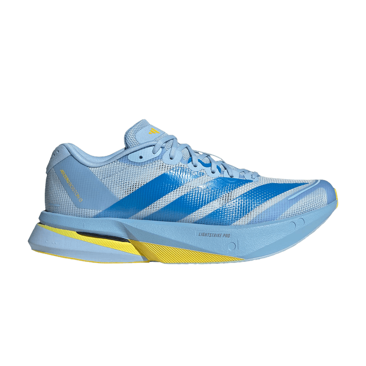 adidas Wmns Adizero Boston 13 'Boston Marathon 2026' — Glow Blue/Lucid Ray Blue/Yellow