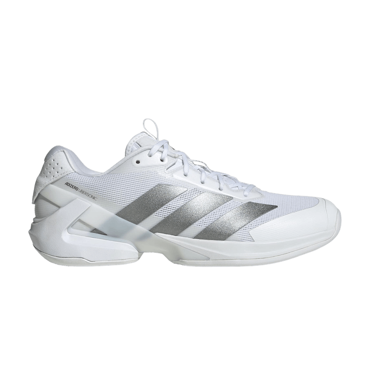 adidas Adizero Ubersonic 5 Tennis 'Cloud White Tech Grey Metallic' — Cloud White / Tech Grey Metallic / Maroon