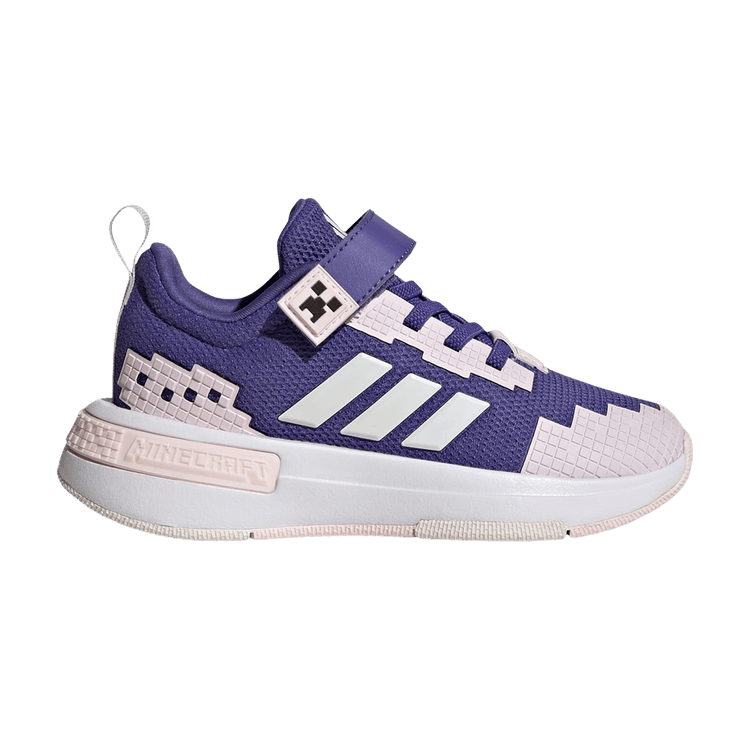 adidas Pro Little Kid 'Minecraft' — Purple / Crystal White / Distilled Pink