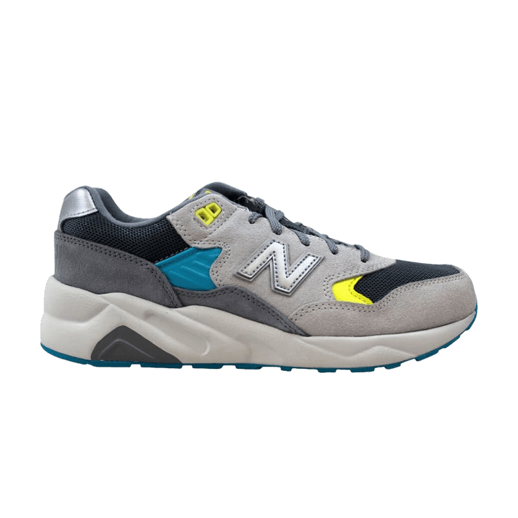 New Balance 580 Kids 'Grey Yellow Blue' — Grey/Yellow/Blue