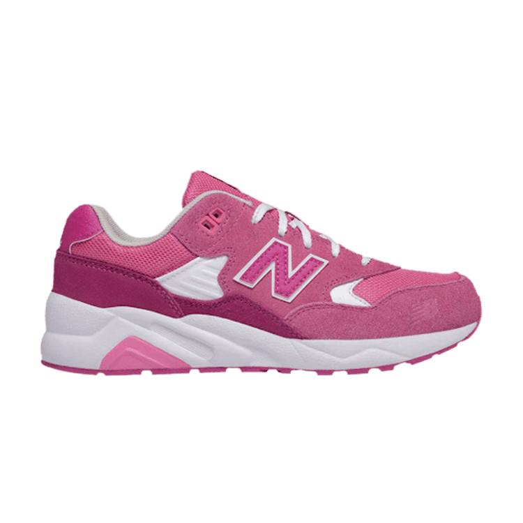 New Balance 580 Big Kid Wide 'Paper Lights - Pink Glow' — Pink Glow/Light Pink