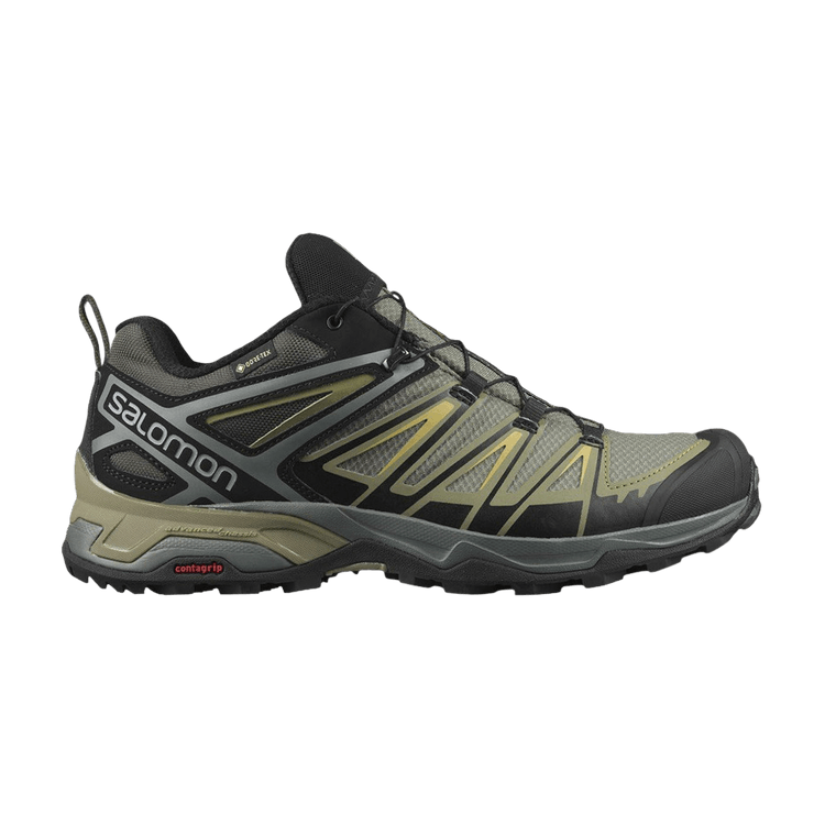 Salomon X Ultra 3 GORE-TEX 'Castor Grey Green Sulphur' — Castor Grey/Beluga/Green Sulphur