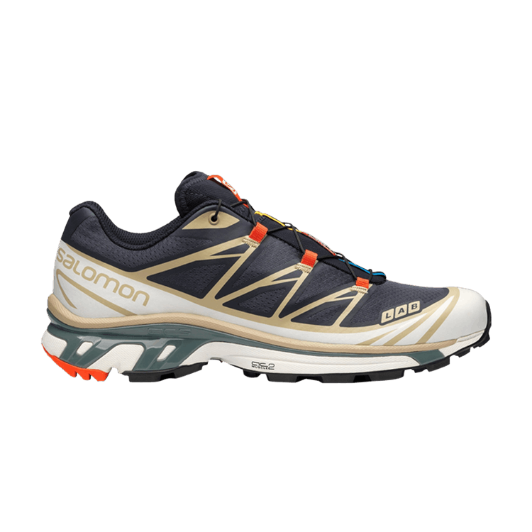 Salomon XT-6 'India Ink Safari' — India Ink/Safari/Red Orange