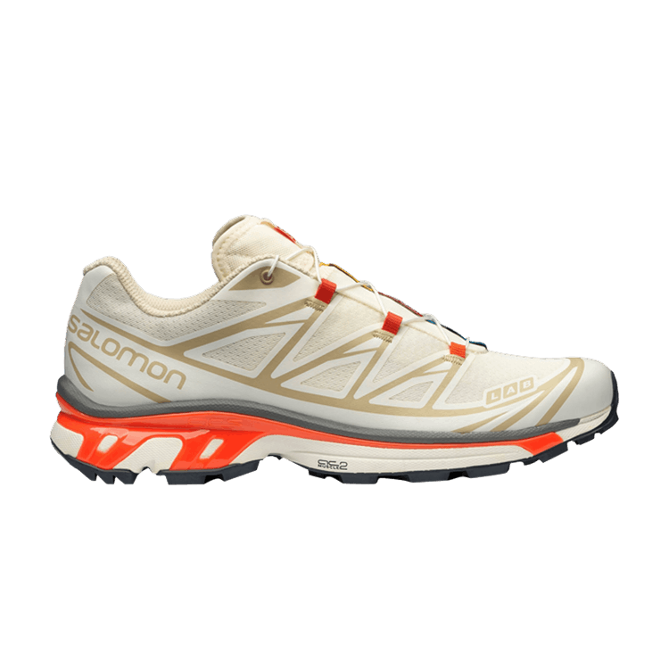 Salomon XT-6 'Vanilla Ice Red Orange' — Vanilla Ice/Bleached Sand/Red Orange
