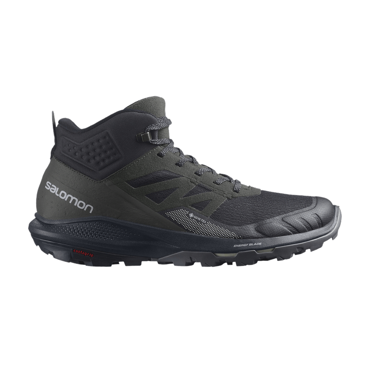 Salomon Outpulse Mid GORE-TEX 'Black Ebony' — Black/Ebony/Vanilla Ice