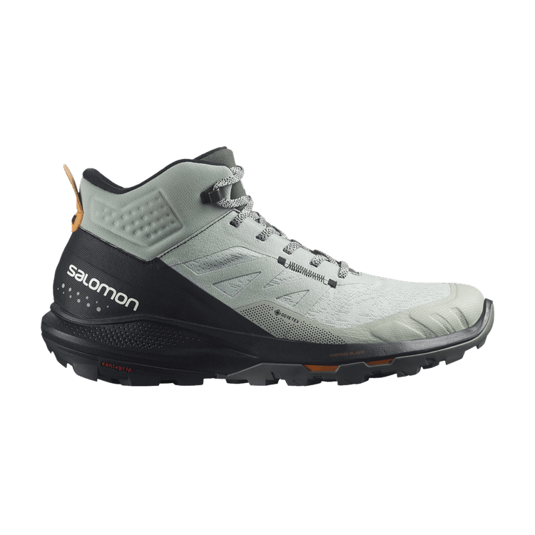 Salomon Outpulse Mid GORE-TEX 'Wrought Iron Black' — Wrought Iron/Black/Vibrant Orange