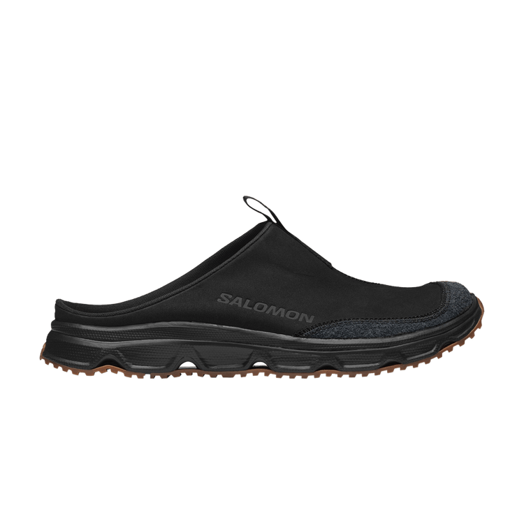 Salomon RX Slide Leather Advanced 'Black Gum' — Black/Black/Gum 8